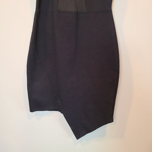 Windsor Mini Dress Black LBD Extra Small Mesh Chest - Picture 3 of 9